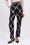 Straight-cut trousers in printed jacquard silk organza