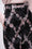 Straight-cut trousers in printed jacquard silk organza