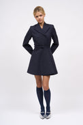 Robe-veste en twill de laine