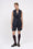 Short en twill de laine rayé réalisé en collaboration avec Tilda Jonathan