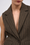 Veste en twill de laine rayé réalisée en collaboration avec Tilda Jonathan