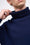 Pull en laine tricoté col roulé
