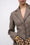 Veste tailleur cintrée en twill de laine