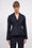 Veste tailleur cintrée en twill de laine
