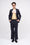 Veste en twill de laine teint en fil