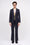 Yarn-dyed wool straight-leg trousers