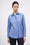Hand-embroidered checked poplin shirt
