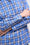 Hand-embroidered checked poplin shirt
