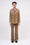 Fitted checked wool tweed jacket