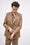 Fitted checked wool tweed jacket