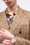 Fitted checked wool tweed jacket