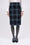 Jupe crayon en laine à carreaux Harris Tweed