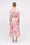 Robe en twill de soie imprimé toile de Jouy