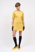 Robe courte en twill de laine