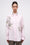 Chemise en popeline de coton avec broderie 3D placée faite main