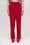Pantalon droit à plis en twill de laine