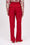 Pantalon droit à plis en twill de laine