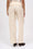Pantalon droit à plis en twill de laine