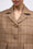Checked wool tweed short jacket
