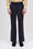 Pantalon droit en laine teint en fil