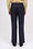 Pantalon droit en laine teint en fil
