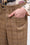 Checked wool tweed trousers