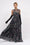 Robe longue en mousseline de soie imprimée