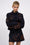 Embroidered short wool jacket
