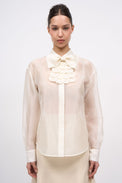 Sheer silk organza shirt