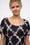 Robe courte en organza de soie jacquard imprimé
