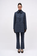 Abraham Moon checked wool straight-leg trousers