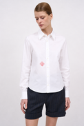 Chemise en popeline de coton réalisée en collaboration avec Tilda Jonathan