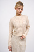 Blended cashmere cardigan