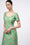 French floral jacquard maxi dress