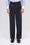 Pantalon à plis en twill de laine rayée
