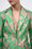 Veste cintrée en jacquard floral français