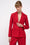 Veste cintrée à simple croisure en twill de laine