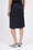 Jupe en twill de laine rayé