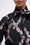 Printed jacquard silk organza sheer shirt