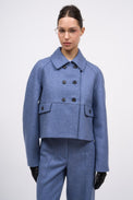 Veste courte en laine vierge