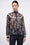 Printed chiffon sheer blouse