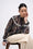 Printed chiffon sheer blouse