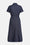 Robe longueur genoux à manches courtes en laine mélangée