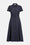 Robe longueur genoux à manches courtes en laine mélangée