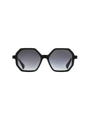 Square sunglasses - shiny black