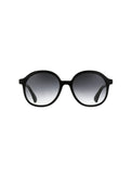 70's Oversized Sunglasses - Shiny Black