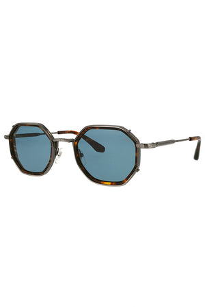 Octagonal colored acetate sunglasses