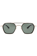 Double bridge colored acetate sunglasses