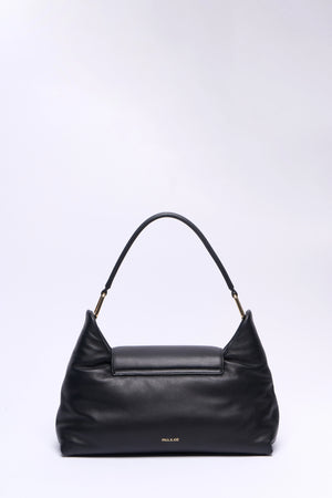 Lambskin leather shoulder bag - Black