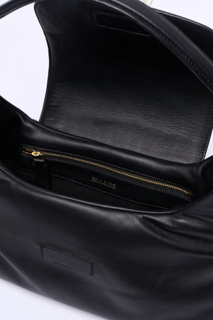 Lambskin leather shoulder bag - Black